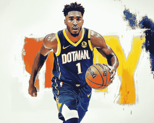 Donovan Mitchell Basketball Diamond Painting