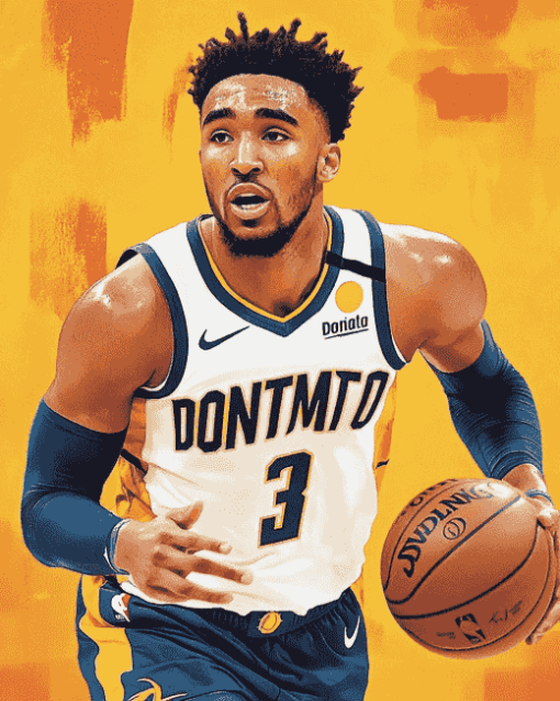 Donovan Mitchell Basketball Diamond Painting