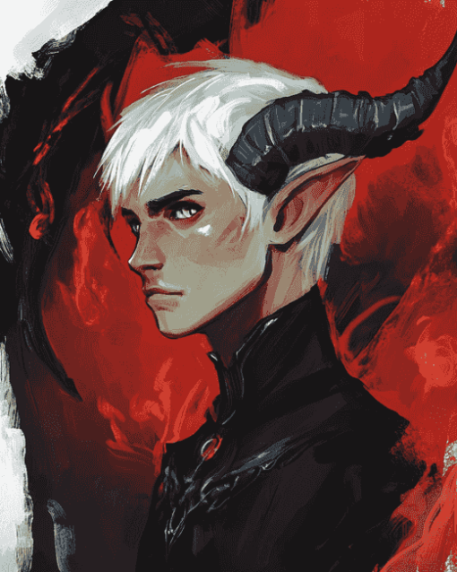 Dragon Age Fenris Character Diamond Painting