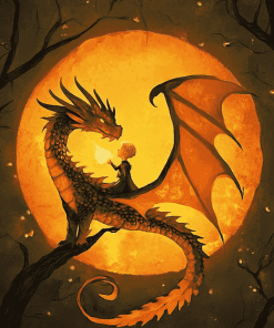 Dragon Animation Magic Diamond Painting