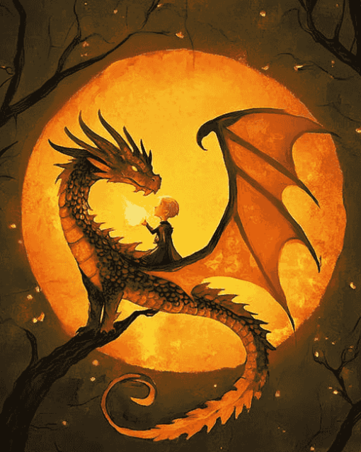 Dragon Animation Magic Diamond Painting