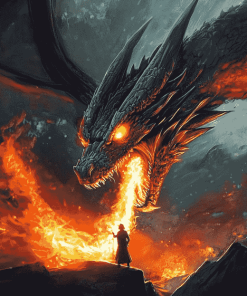 Dragon Fire Animation Diamond Painting