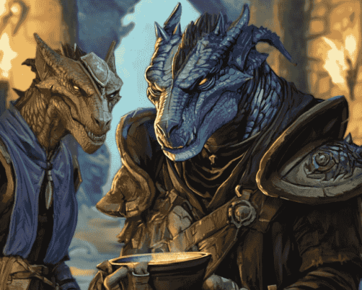 Dragonborn Characters Video Game Diamond Painting