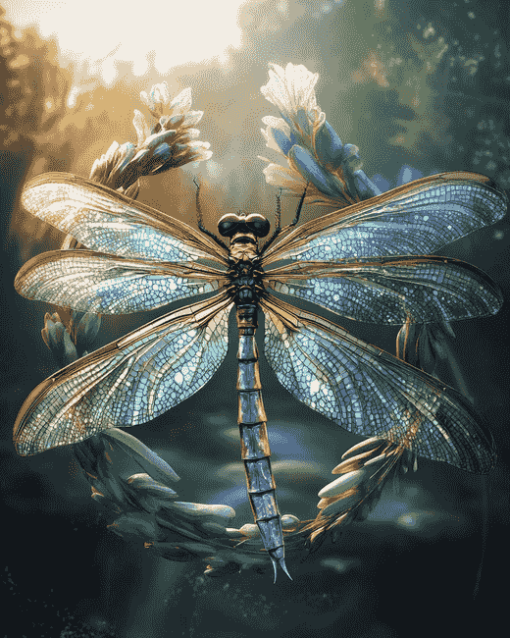 Dragonfly Dreamcatcher Diamond Painting