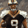 Drew Brees Football Icon Diamond Painting