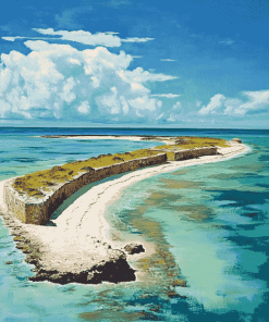 Dry Tortugas Beach Island Diamond Painting