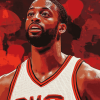 Dwayne Wade NBA Legend Diamond Painting