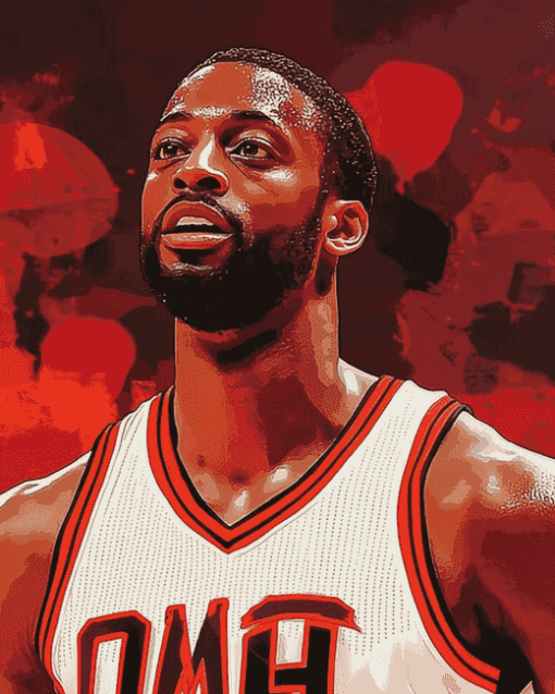 Dwayne Wade NBA Legend Diamond Painting