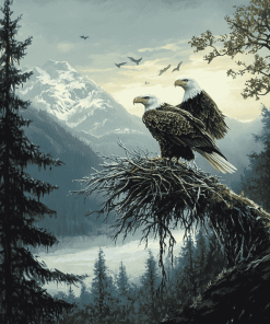 Eagles Nest Landscape Diamond Painting