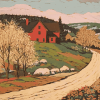 Early Spring Ay Jackson Vintage Diamond Painting