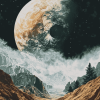 Earth Rise Planetary Diamond Painting