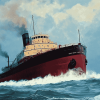 Edmund Fitzgerald Ship Diamond Painting