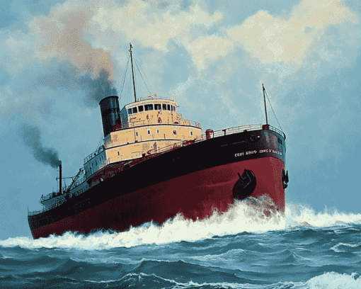 Edmund Fitzgerald Ship Diamond Painting