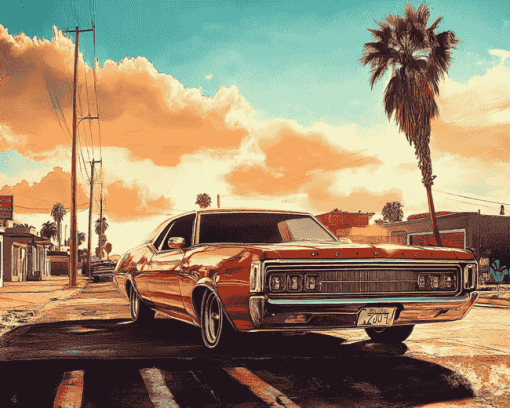 El Camino Cars Diamond Painting