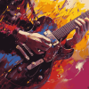 Electric Guitar Anime Diamond Painting