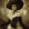 Elegant Dimitrescu Lady Resident Evil Diamond Painting