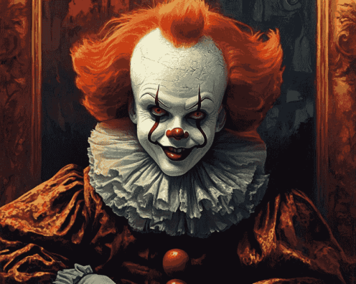 Elegant Penny Wise Clown Diamond Painting