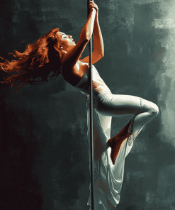 Elegant Woman Pole Dancer Diamond Painting