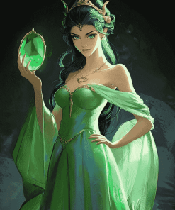 Emerald Princess Animation Diamond Painting