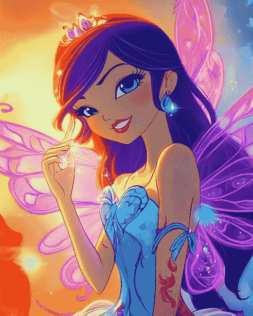 Finalizing Enchanting Bloom Diamond Painting