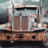 Engines of Rusty Semi Trucks Diamond Painting