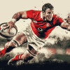 England Rugby Player Diamond Painting