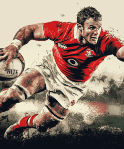 England Rugby Player Diamond Painting