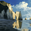 Etretat Beach Diamond Painting