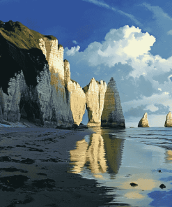 Etretat Beach Diamond Painting