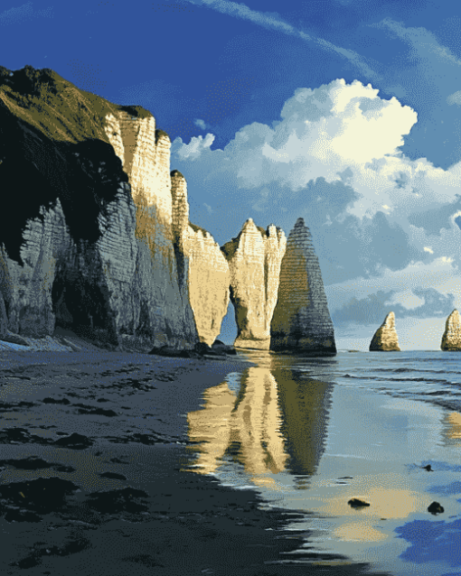 Etretat Beach Diamond Painting