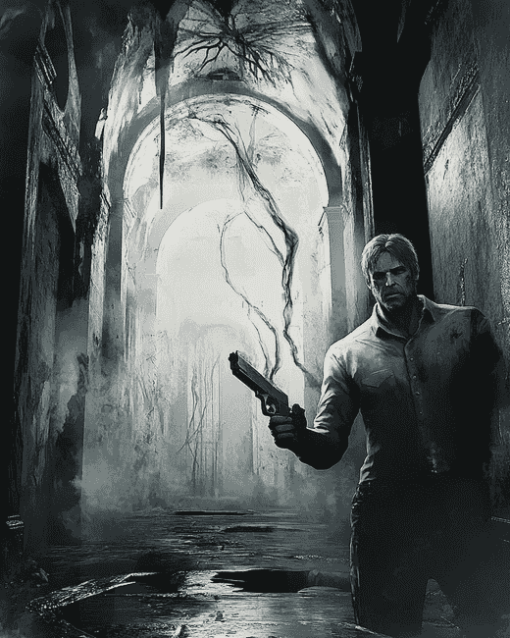 Evil Within Game Character Diamond Painting