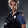 FBI Girl Cartoon Diamond Painting