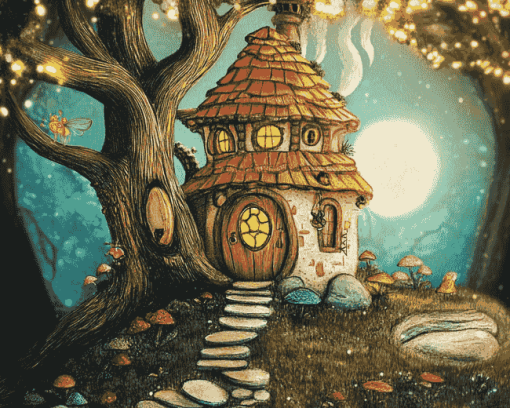 Fairy House Fantasy Diamond Painting