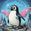 Fairy Penguin Fantasy Diamond Painting