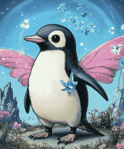 Fairy Penguin Fantasy Diamond Painting