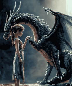 Fairy and Dragon Animation Diamond Painting