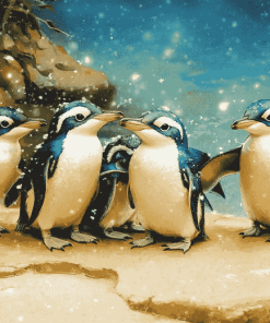 Fantasy Fairy Penguins Diamond Painting