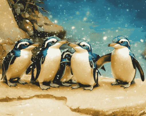 Fantasy Fairy Penguins Diamond Painting