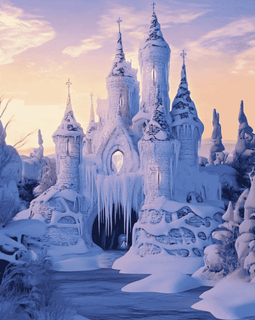 Fantasy Ice Palace Animation Diamond Painting