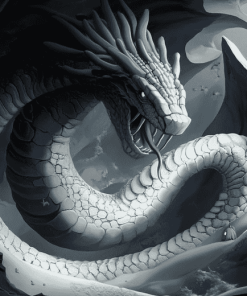 Fantasy Leviathan Serpent Diamond Painting