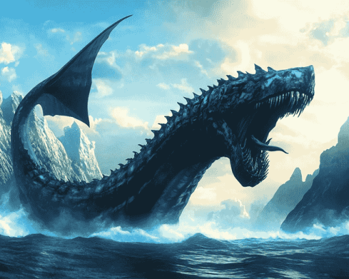 Fantasy Sea Serpent Diamond Painting