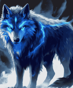 Fantasy Wolf Art Diamond Painting