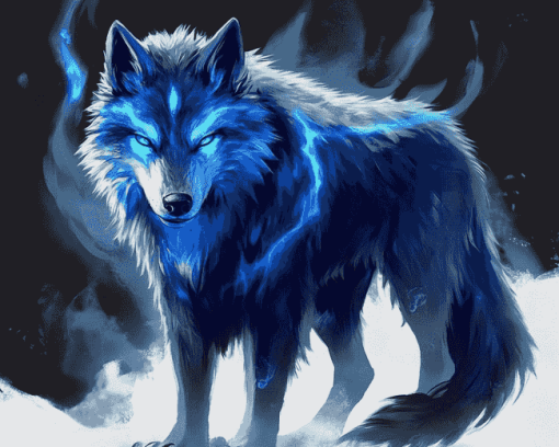 Fantasy Wolf Art Diamond Painting