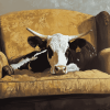 Farmhouse Cow Relaxation Diamond Painting