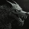 Fenrir Wolf Fantasy Diamond Painting