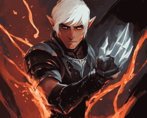 Fenris Dragon Age Character Diamond Painting