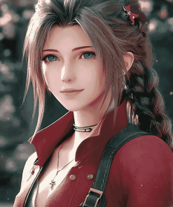 Final Fantasy Aerith Diamond Painting