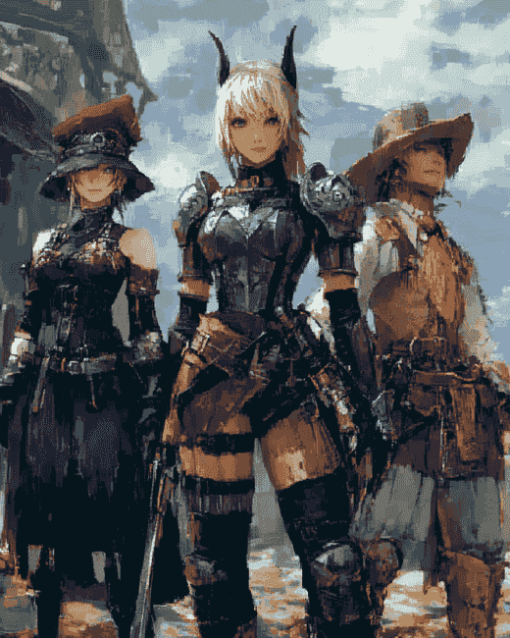 Final Fantasy XIV Online Adventure Diamond Painting