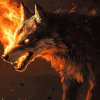 Fire Wolves Diamond Painting