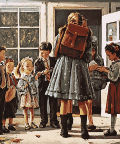 First Day Classroom Vintage Diamond Painting